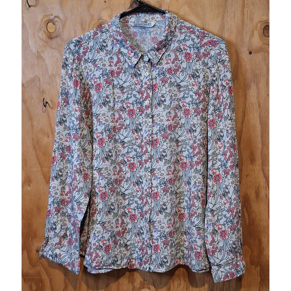 Big Dart Shirt Womens Large European UK Cottagecore Prairiecore Farmcore Country